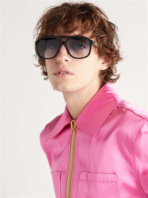 gucci occhiali neri uomo aviator|dark glasses 2022 full movie.